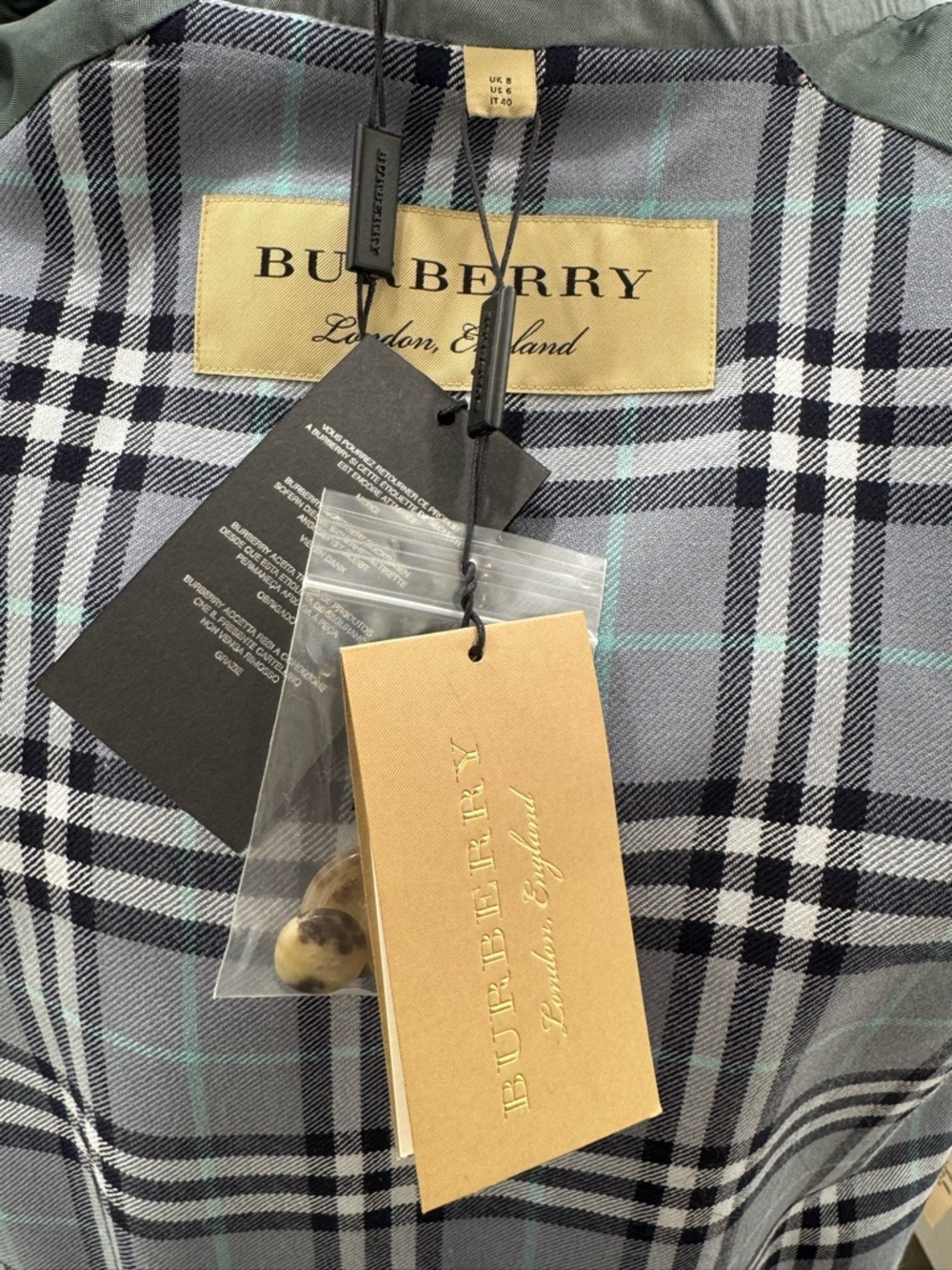 [Authentic] Burberry - Tropical Gabardine  -Rare, Wool Lining Trench Coat - Picture 5 of 16